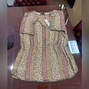 Sky Beaded Mini Dress/ Top